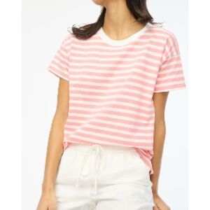 New J.Crew Striped Crewneck Tee